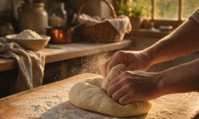 Baking techniques explained featured image, EastAfricaChef.com, baker kneading dough