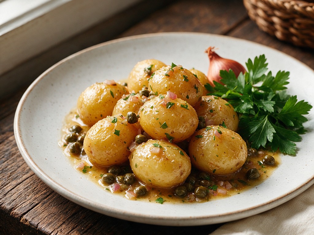 New potatoes with caper sauce recipe featured image, EastAfricaChef.com